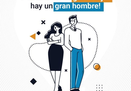 Detrás de toda gran mujer hay un gran hombre