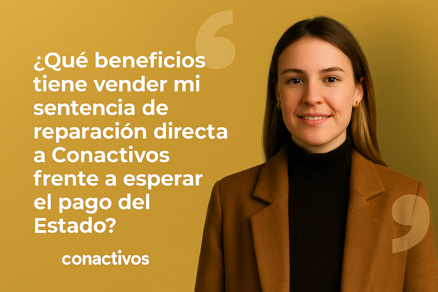 ¿Qué beneficios tiene vender mi sentencia de reparación directa a Conactivos frente a esperar el pago del Estado?