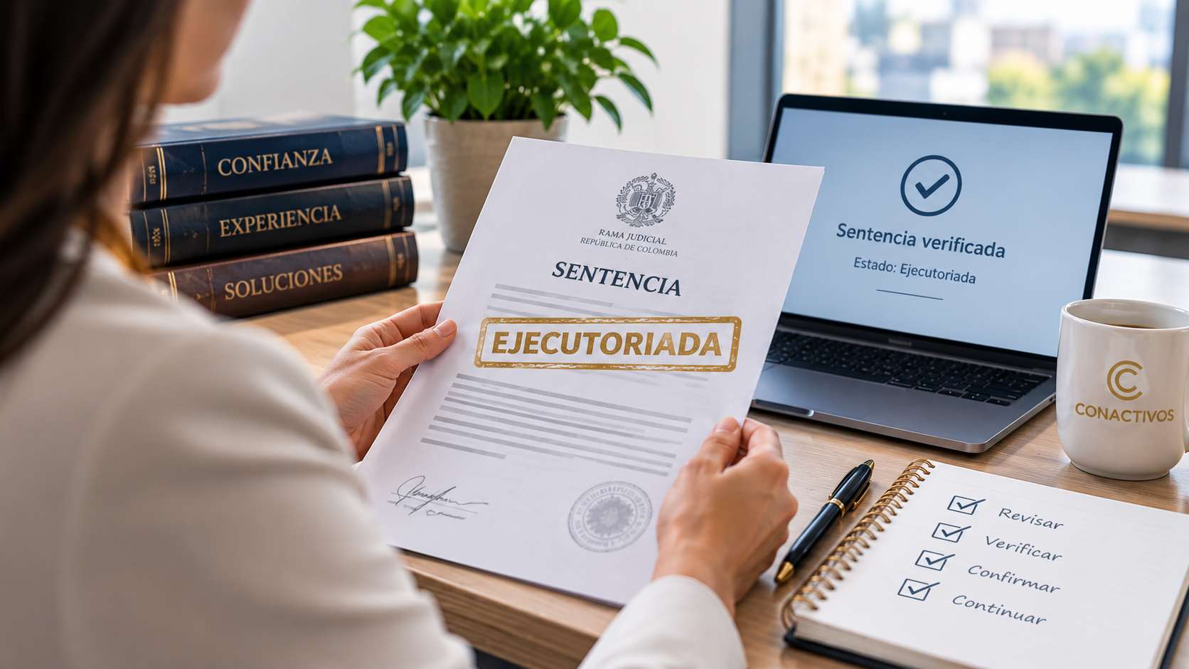 ¿Qué significa que una sentencia esté ejecutoriada y cómo puedo verificarlo?